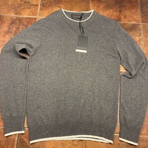 NWT Cashmere Gray Crewneck Sweater